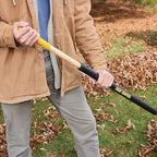 True Temper 20212011 Clog Free Leaf Rake with Hardwood/Steel Handle, 30 in. for Leaves, Grass, Clippings, Twigs, Pine Needles, Acorns, Debris,Black
