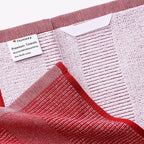 Homaxy Premium Kitchen Towels(18”x 28”, 8 Pack), Large Cotton Kitchen Hand Towels, Flat and Terry Dish Towels, 380 GSM Highly Absorbent Tea Towel Set with Hanging Loop, Red