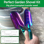 Garden Shovels - 2 Pack Gardening Tools, Heavy Duty Garden Trowels, High Strength Alloy Steel for Soil Digging Planting Transplanting Weeding - Solid Metal Handle, Colorful