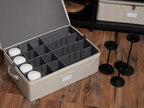 Covermates Keepsakes - Adjustable Zip-Top Storage Box - Configurable FlexGrid Compartments - Heavy Duty Polyester- Reinforced Handles - Stackable Design - Indoor Storage, Beige Heather