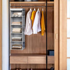 Simple Houseware 5 Shelf Hanging Closet Organizer, Gray