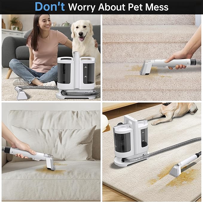 Carpet Cleaner Machine,Portable Spot Cleaner Machine for Carpet and Upholstery, 18Kpa 500W Powerful Suction for Pet Stain, Couch & Car, Deep Spot Cleaner for Area Rug, Stair and Furniture