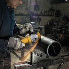 DEWALT Angle Grinder, 4.5 Inch, 11 Amp, 11,000 rpm, With Paddle Switch, Ergonomic Compact Design Grinder Tool (DWE402)