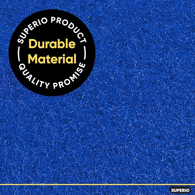 Scouring Pad Non-Scratching Scrubber Non-Scratch Cleaning Scrub Pads Heavy Duty Scouring Pad Reusable Kitchen Scrubbing Pad Pack of 27 Blue, by Superio