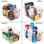 ClearSpace Plastic Storage Bins With lids, 8 Pack – Perfect Pantry Organization and Storage – Fridge Organizer, Pantry Storage Containers and Storage Bins, Cabinet Organizers