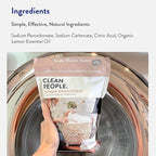 The Clean People Oxygen Brightener Stain Remover | Bleach Alternative, Simple Ingredients, Brightens Dull Whites AND Colors | 41 oz
