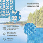 Nordhus Design Swedish Dishcloths,10 Cloths, Made in Sweden - Reusable, Washable Cellulose Cotton Kitchen Cloths - Replace Paper Towels, Wipes, Sponges, Dish Rags