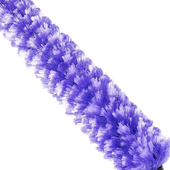 Fuller Brush Furry Wand Duster - 30" Netted Fiber Cleaner - Bendable Hand Sweeper Cleans Dust Dirt Lint & Cobwebs on Window Blinds Shelves Counters & More