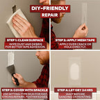 XFasten Drywall Repair Mesh Tape - 2-Inches x 90-Foot, Pack of 3, for Patching Holes and Cracks, Wall Repair Fiberglass Joint Tape, Spackle Tape