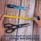 CARTMAN 39-Piece Home Tool Set Kit, Essential Household Hand Tools with Plastic Storage Case, Blue