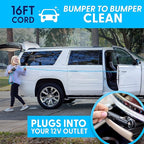 ThisWorx Car Vacuum Cleaner 2.0, Portable Handheld Mini Vacuums Cleaner W/ 16ft Cord, LED Light, Bag, & Attachments- Small Vac for RV, Boats, Travel, Car Accessories, Lightweight