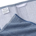 Homaxy Premium Kitchen Towels(18”x 28”, 12 Pack), Large Cotton Kitchen Hand Towels, Flat and Terry Dish Towels, 380 GSM Highly Absorbent Tea Towel Set with Hanging Loop, Navy Blue/Red/Green