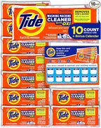 Washing Machine Cleaner by Tide, Washer Machine Cleaner with Oxi for Front and Top Loader Washer Machines, Deep Cleaning Residue & Odor Eliminator, 10 Month Supply + Calendar