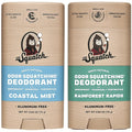 Dr. Squatch Natural Deodorant for Men - Odor-Squatching Aluminum Free - Coastal Mist & Rainforest Rapids (2.65 oz, 2-Pack)
