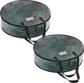 VENO 2 Pack Front Door Wreath Storage Container For Summer - 36 Inch Clear Wreath Bag, Christmas Garland Decoration Organizers with Zipper and Durable Handles (Clear, 36"-2 Pack)