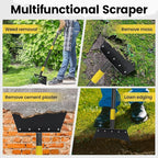 Garden Flat Shovel - Weeding Tool, Heavy Duty Multifunctional Cleaning Shovel Floor Scraper, 60" Long Handle Ice Chopper Snow Spade Garden Tool for Lawn Edging, Scraping, Ice Removal