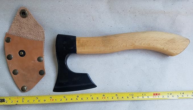 Mini Carving Bearded Axe with Sheath by mapsyst