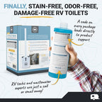 Unique RV Toilet Cleaner Combo Pack - Scrub-It 24 oz. (Pack of 2) and RV Toilet Brush, Packaging May Vary