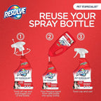 Resolve Pet Specialist Carpet Cleaner, Pet Stain and Odor Remover, Carpet Cleaner Spray, 32fl oz Spray & 60fl oz Refill