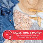 dryel At-Home Dry Cleaner Starter Kit with Wrinkle Release Spray, New and Improved, Gentle Laundry Care for Special Fabrics and Dry-Clean-Only Clothes, 8 Loads with On-the-Go Stain Remover