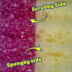 Scrub Daddy Scrub Mommy Dual Sided Cleaning Sponge 3 Pack - Firm Scrubber and Gentle Sponge - Pink