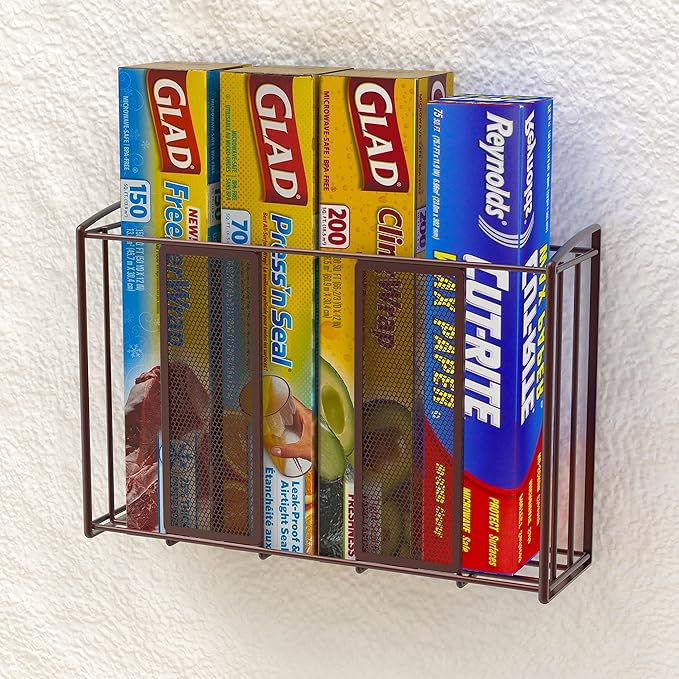 Simple Houseware Over Cabinet Door Organizer, Mesh Bronze
