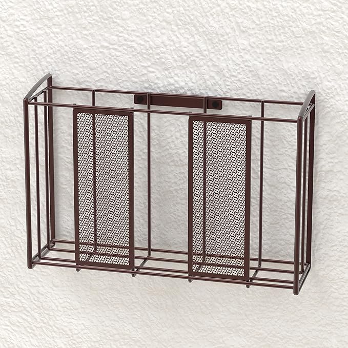 Simple Houseware Over Cabinet Door Organizer, Mesh Bronze