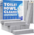 DISIWENE Pumice Cleaning Stone with Handle Toilet Bowl Cleaner Hard Water Ring Remover for Bath/Pool/Kitchen/Household Cleaning (14, 14 Pack (No Handle))