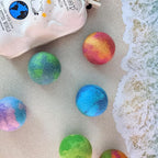 Friendsheep Wool Dryer Balls, Organic Reusable Fabric Softener Alternative for Laundry, Handmade, Fair Trade, Hypoallergenic, Eco-Friendly, Plastic-Free (6 Pack XL - Galxy Tie Dye)