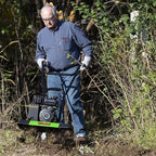 TAZZ 35310 2-in-1 Front Tine Tiller/Cultivator, 79cc 4-Cycle Viper Engine, Gear Drive Transmission, Forged Steel Tines,Green