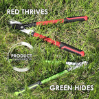 23" Bypass Lopper,Heavy Duty Branch Cutter with 2" Cutting Capacity,Tree Trimmer for Gardening, Enhanced Handheld Triangle Iron Tube Lopper