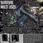 Camping Axe - Camping Hatchet with Sheath -Survival Throwing Axe - Survival Hatchets for Camping and Chopping Wood - Tactical and Survival Hatchet - Bushcraft Axe for Camping