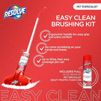 Resolve Pet Specialist Easy Clean Brushing Kit includes High Traffic Foam Carpet Cleaner, Pet Stain and Odor Remover, 22oz