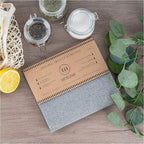 SUPERSCANDI 10 Pack Swedish Dishcloths for Kitchen - 100% Biodegradable & Compostable Reusable Paper Towels Washable, Food-Safe & Without Plastic - Dish Rags Suitable for Any Surface, Grey