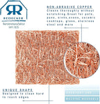Redecker Mini Copper Scrubbing Pad, Firm Copper Braided Scrubber for Small Areas & Corners, Wet Use Kitchen Scouring Pad for Steel Glass Ceramic Rust Removal, 2 x 1.6 in, Made in Netherlands