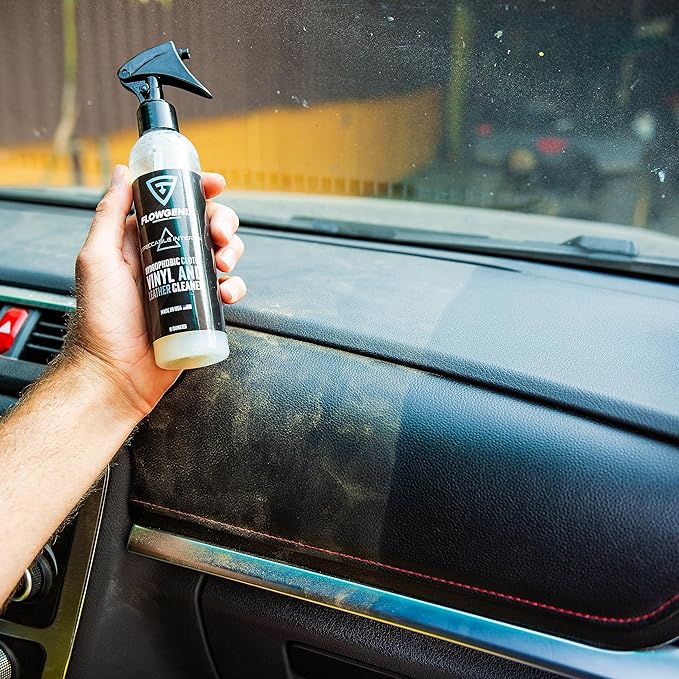 Grand Slam 3-Pack - Includes Tire Shine Gel (8oz), Car Scratch Remover (4oz), Water-Repellent Vinyl and Car Leather Protector (8oz), 2 Microfiber Towels