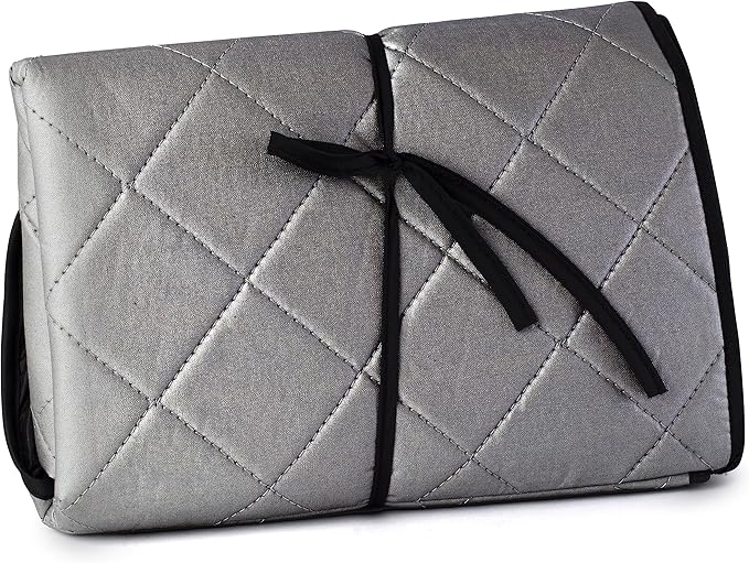 Handy Laundry Magnetic Ironing Mat, Change Any Flat Surface into an Ironing Board, Silicone Slip Resistant Iron Rest to Safely Place Your Hot Iron, Easy to Take Along When Traveling, (19 x 28 Inches)