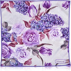 WESERWEF Design Microfiber Glasses Cleaning Cloth – Premium Cleaning Cloth for Eyeglasses, Screens, Tablets, Cameras & Lenses, 12" x 12", Ultra-Soft & Scratch-Free (Rose and Lilac)