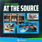 FunkAway Odor Eliminating Spray for Shoes, Skates, Work Boots & More, 8 oz., 4 Pack, Extreme Odor Eliminator, Perfect for Stinky Stuff You Can't Put in the Wash