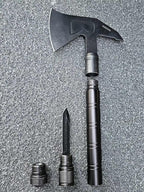 14.5'' Hand-Forged Axe, Aluminum Oxidation Handle Bushcraft Hatchet with Sheath,Survival Axes and Hatchets,Gardening Axes,Wood Chopping Axe, Camping Gears