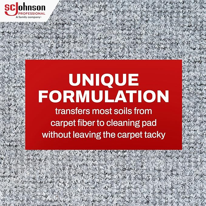 SC Johnson Professional Carpet Pre-Spray and Bonnet Cleaner, Carpet Cleaner Pre-Spray, 1 Gallon, 4 Count, for Professional Use Only
