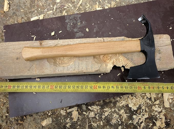Elegant Small Bearded Hatchet/Axe Combined with Curved Adze Blade - Bowl Makers Tool- Rare!!!