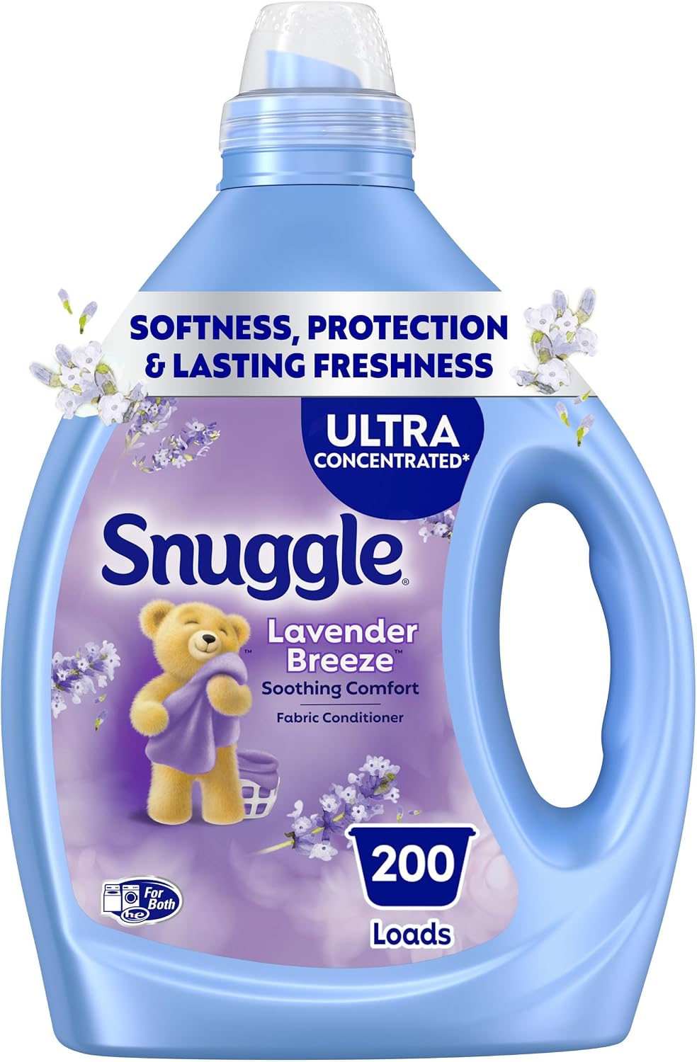 Snuggle Exhilarations Liquid Fabric Softener, Lavender and Vanilla Orchid, 2X Concentrated, 188 Loads